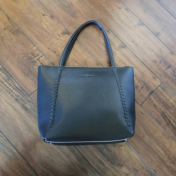 Etienne Aigner Stella Large Black 100% Leather Shoulder Tote Handbag - Picture 13 of 16